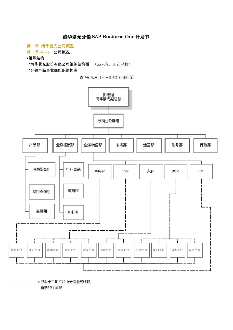 某公司分销产品事业部SAPBusinessOne计划书_第2页