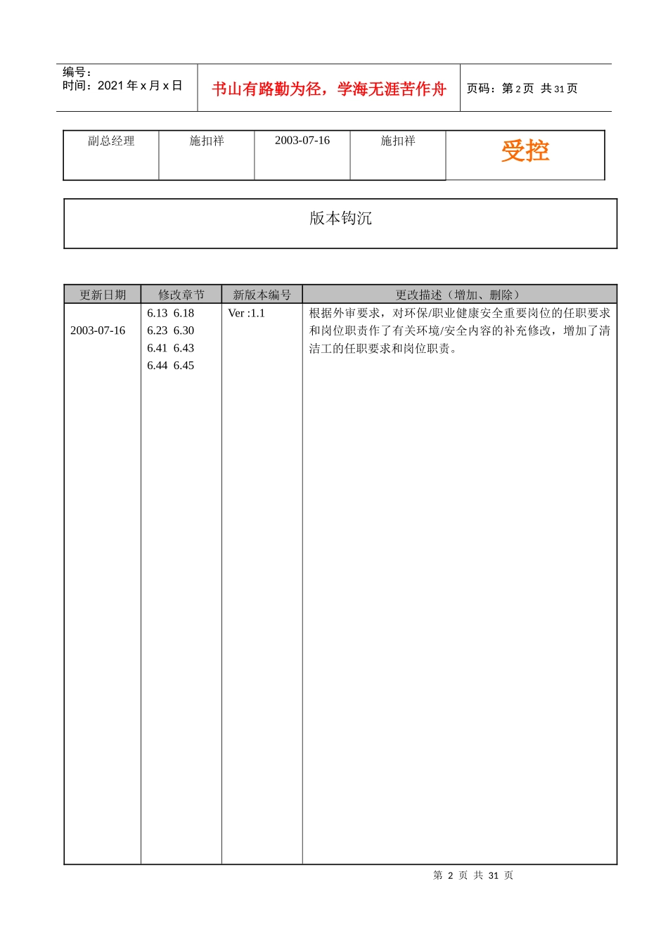 人力资源下载-职位分析→XX智能卡公司组织架构与职位说明书_第2页