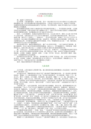古井集团创业发展史