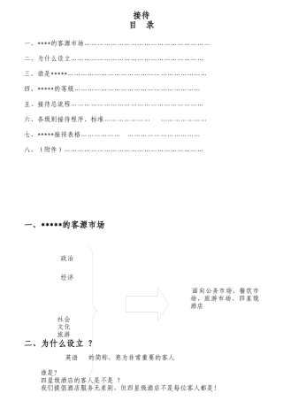 酒店VIP客户接街与服务标准