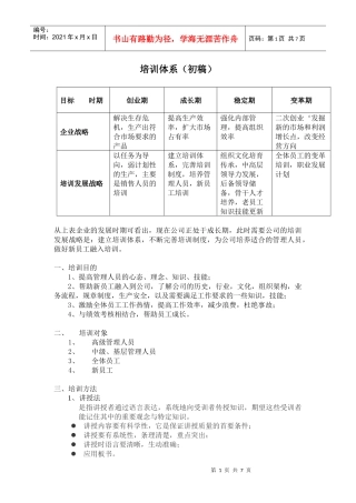 培训体系初稿03
