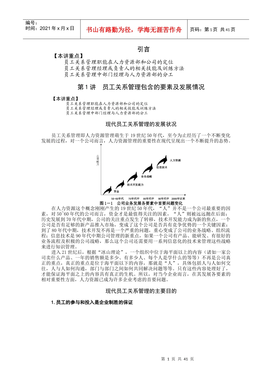 员工关系管理培训教材_第1页