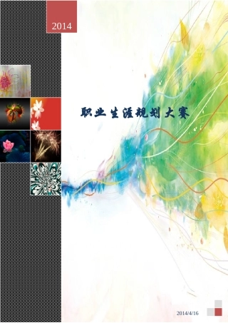 大学生职业生涯规划大赛