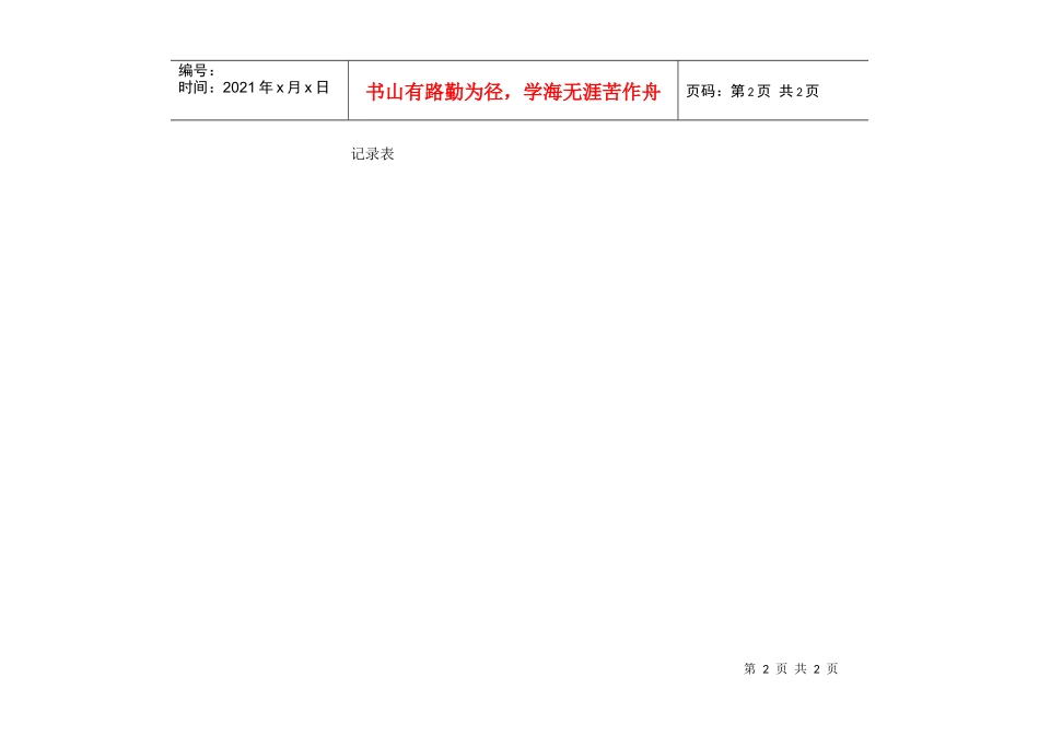 人力资源-20225 员工培训考核表_第2页