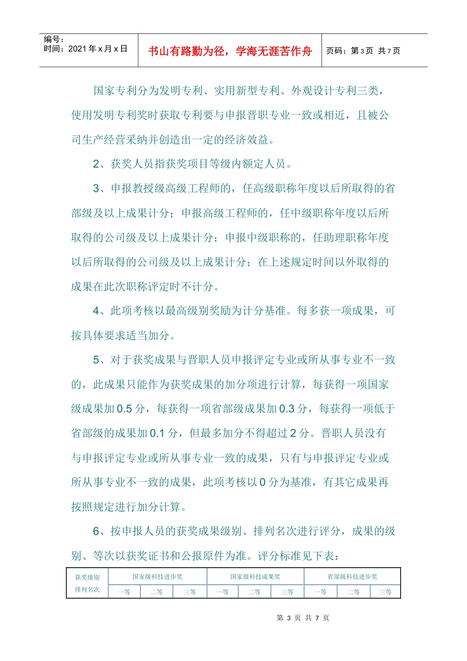中国石油天然气集团职称评考核细则说明_第3页