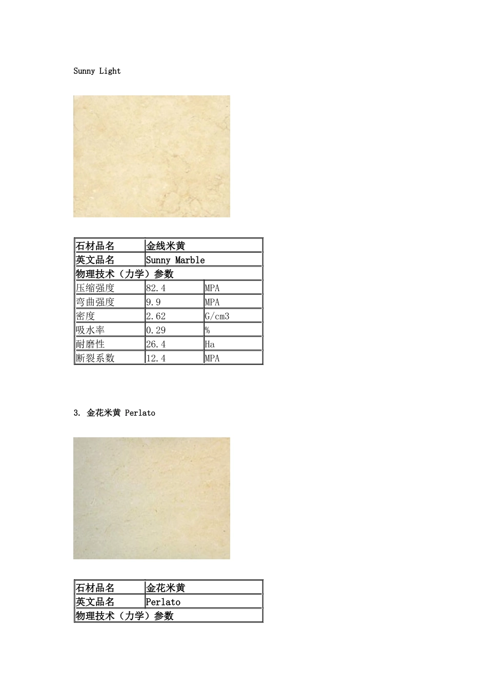 进口石材技术参数3∕3_第1页
