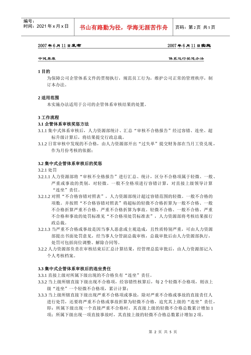 体系运行奖惩办法_第2页