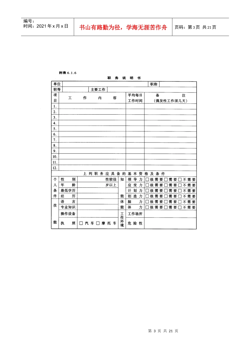 人事作业程序与规章(附表格)_第3页