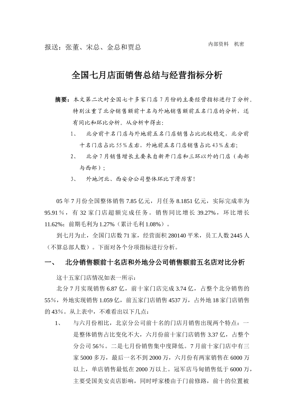 经管总部营销管理部7越分析_第1页