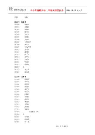 中国国家统计局最新县及县以上行政区划代码(截止X年12月31日)