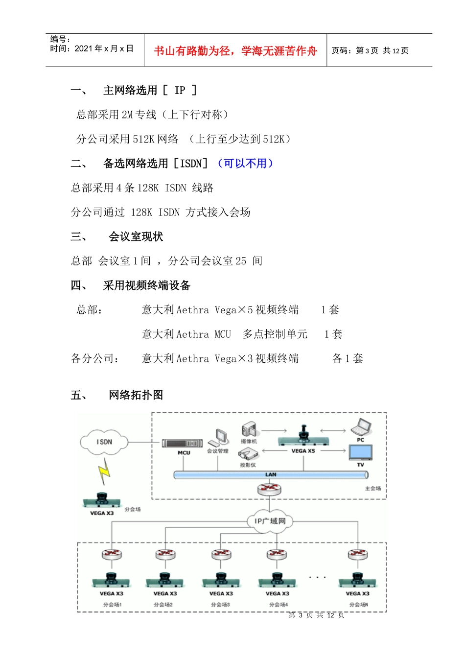 上海某通讯技术公司视频会议解决方案_第3页