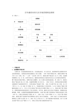 百年盛世河西大区市场营销理念探析