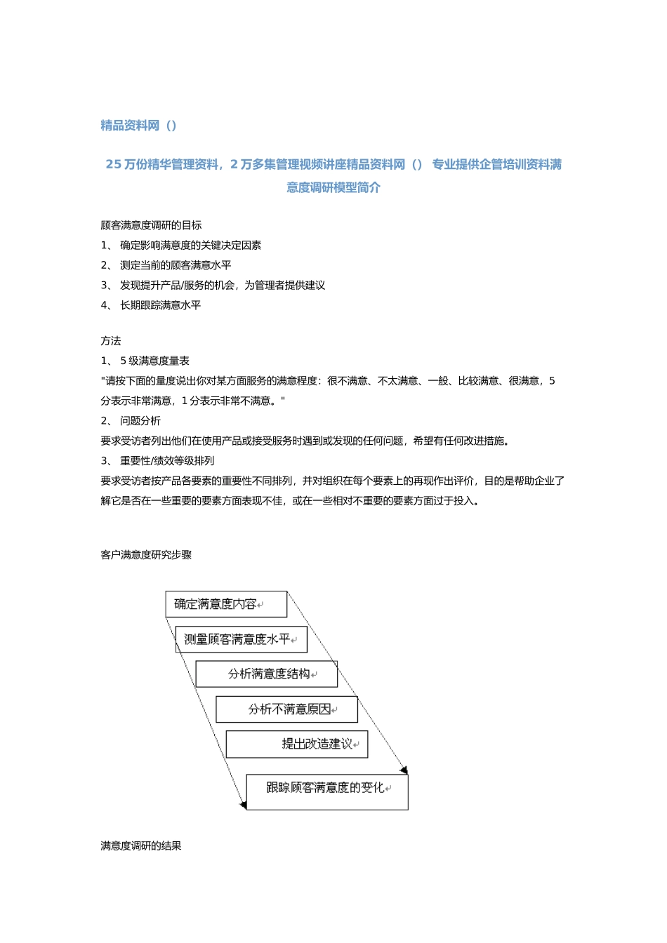 顾客满意度调研模型_第1页