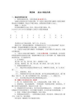 第四章进出口商品归类
