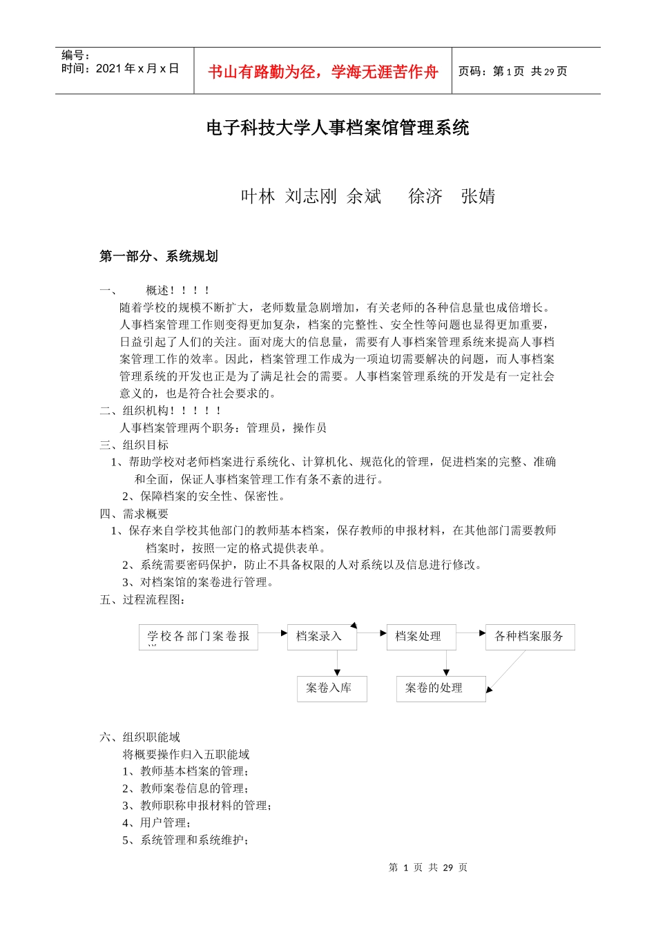 人事档案馆管理系统分析_第1页