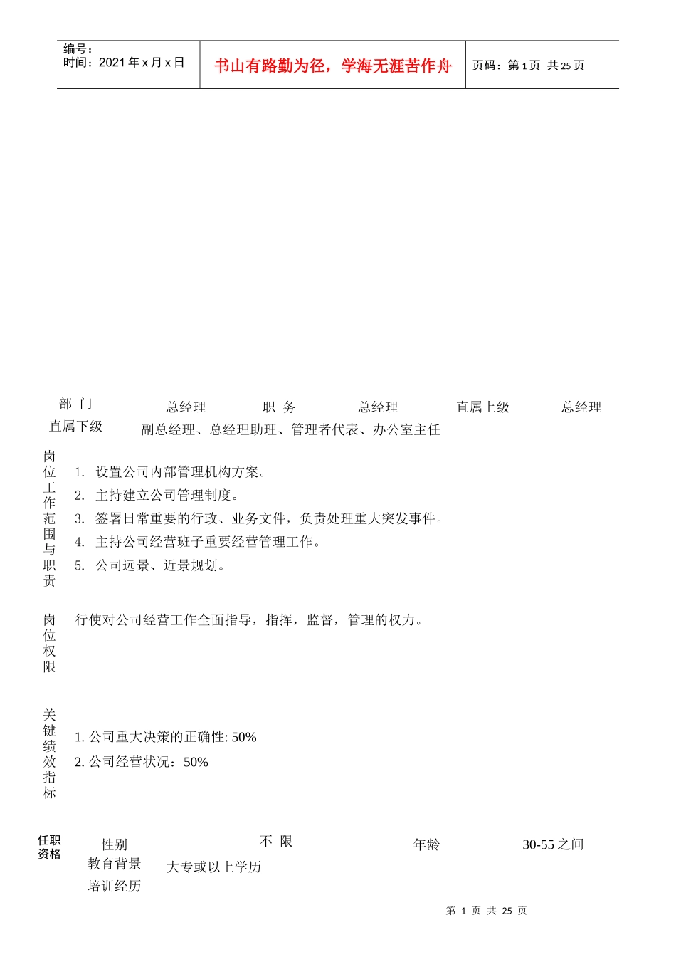 天顶岗位职责培训_第1页