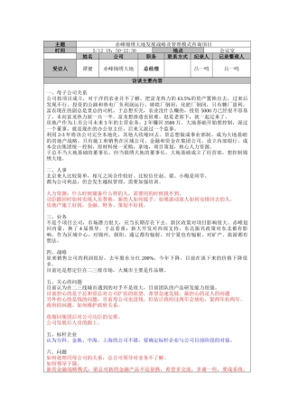 赤峰锦绣大地发展战略及管理模式咨询项目-谭健