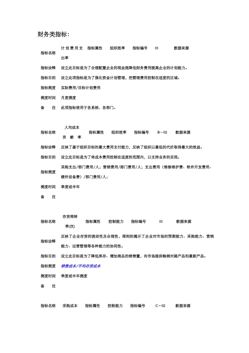 某集团KPI关键业绩指标手册_第3页