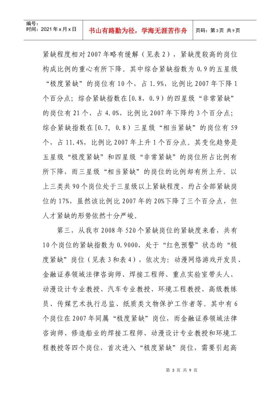 宁波市发布第二轮紧缺人才指数_第3页