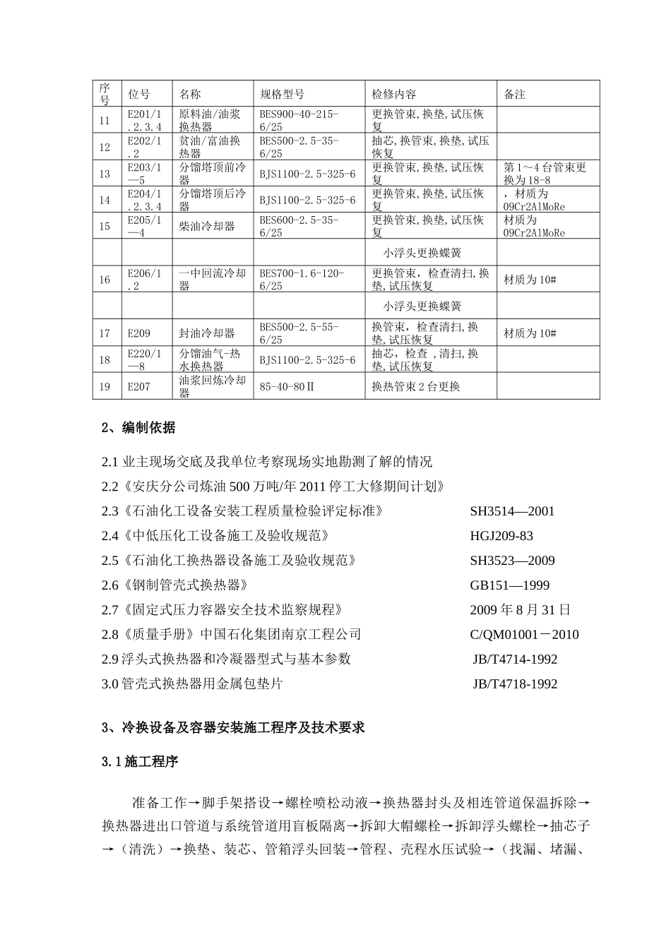 裂解换热类检修施工方案_第3页