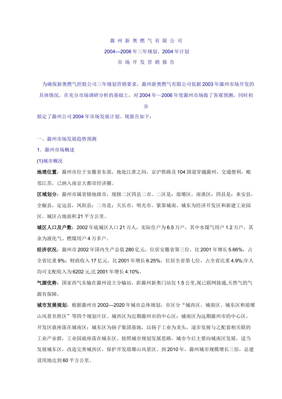 滁州三年营销规划模板_第3页