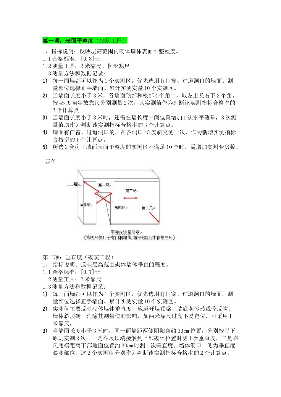砌体工程实测实量方案_第2页