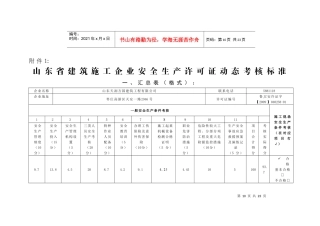 动态许可证考核标准
