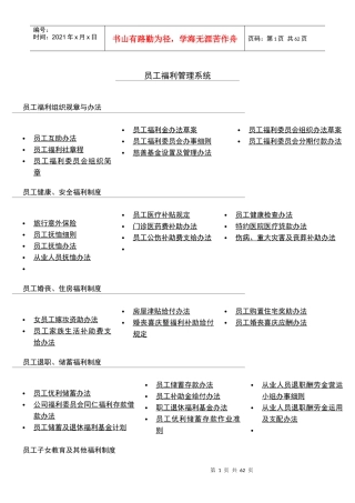 人力资源-员工福利管理系统(DOC58页)