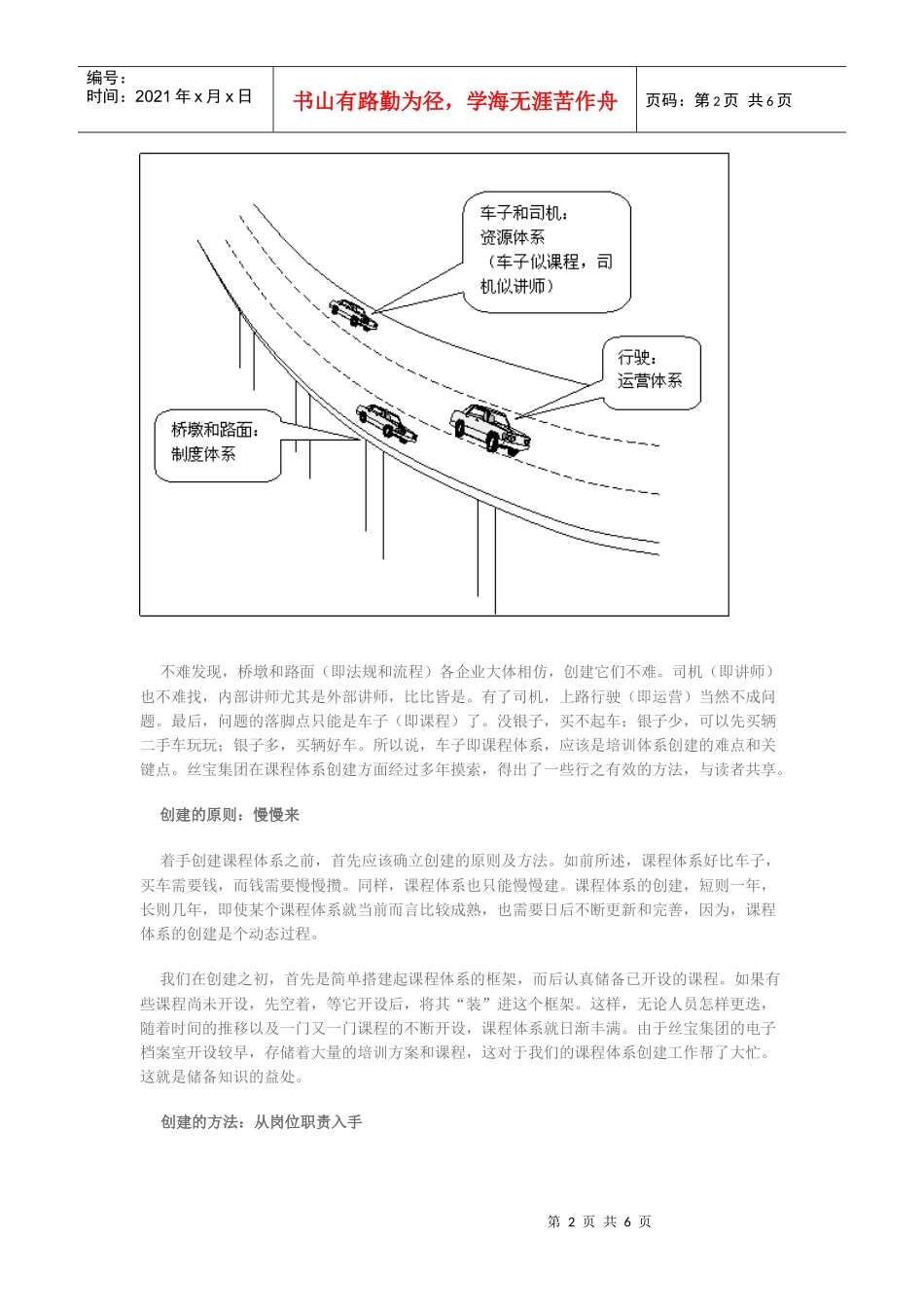 丝宝集团课程体系创建--培训体系如高速公路_第2页