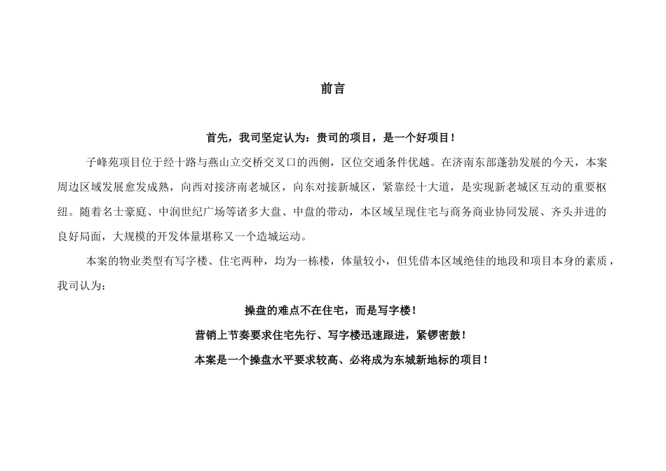 济南燕山子峰苑项目营销策划简案(终稿)_第2页