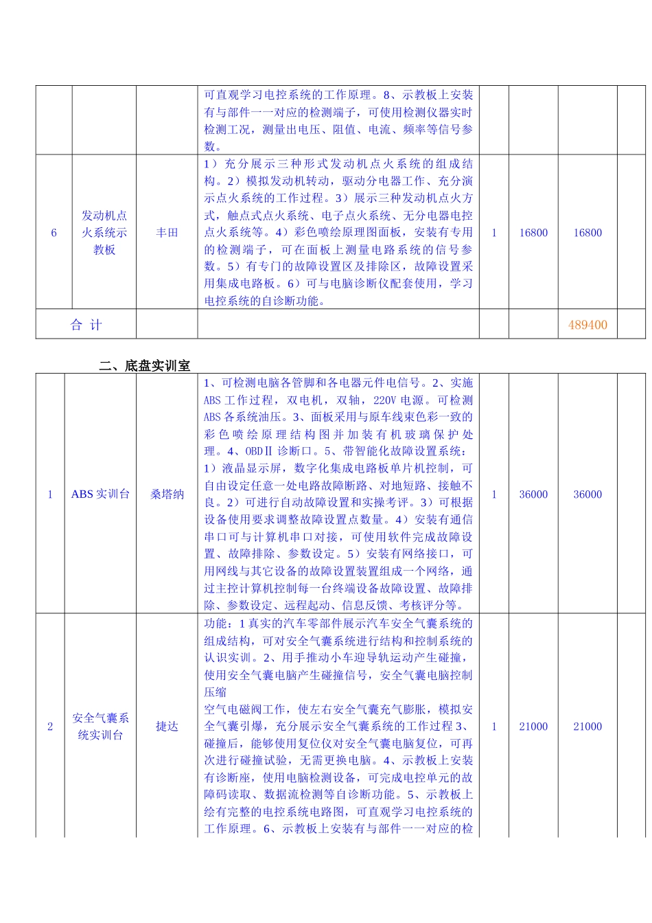 汽车实训室建设方案_第3页
