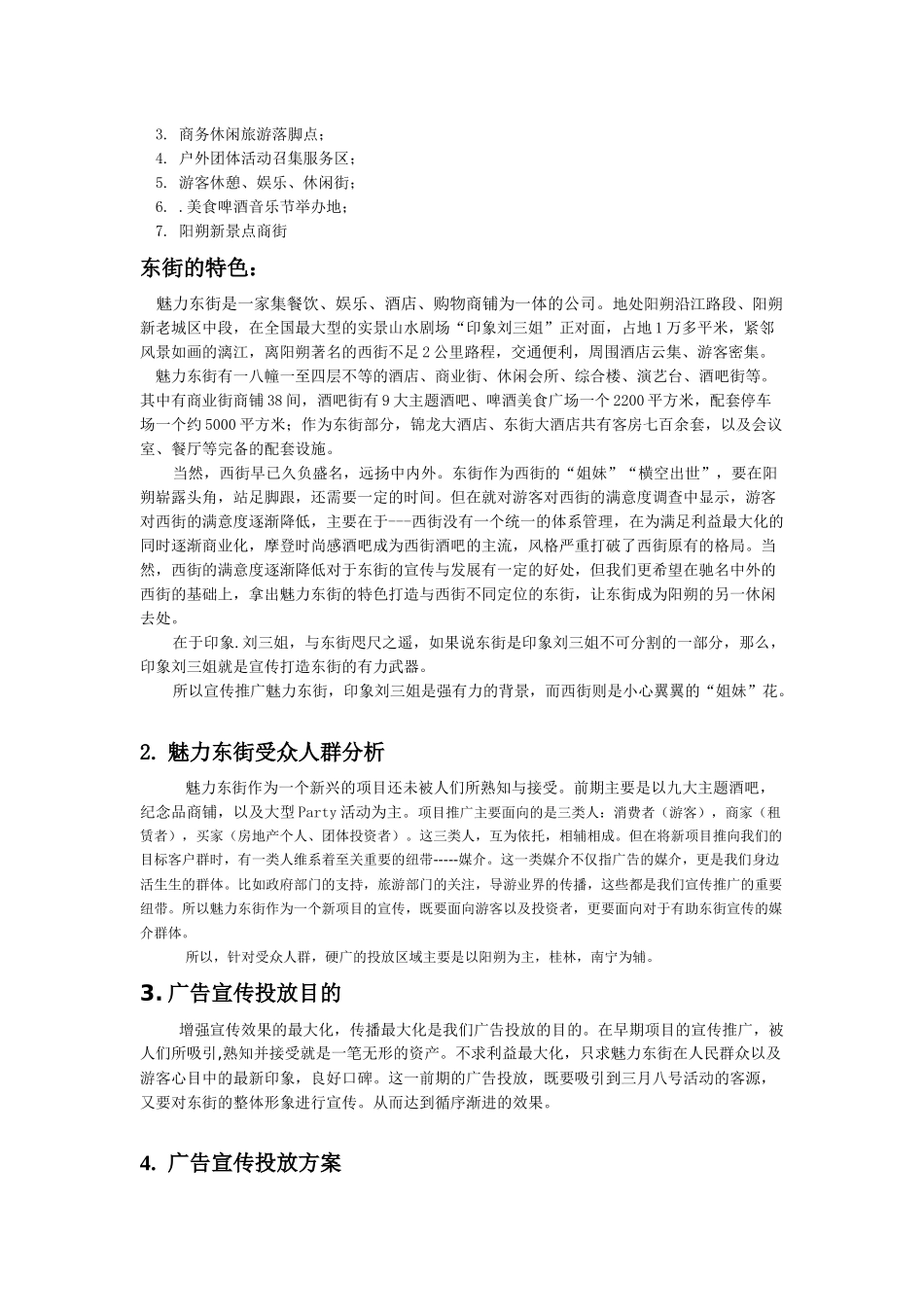 魅力东街前期广告宣传投放方案_第2页