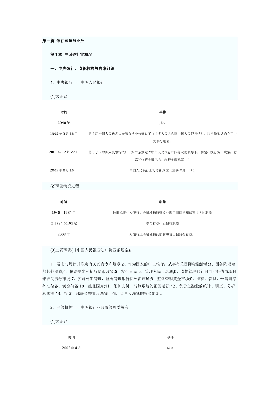 第一篇银行知识与业务_第1页