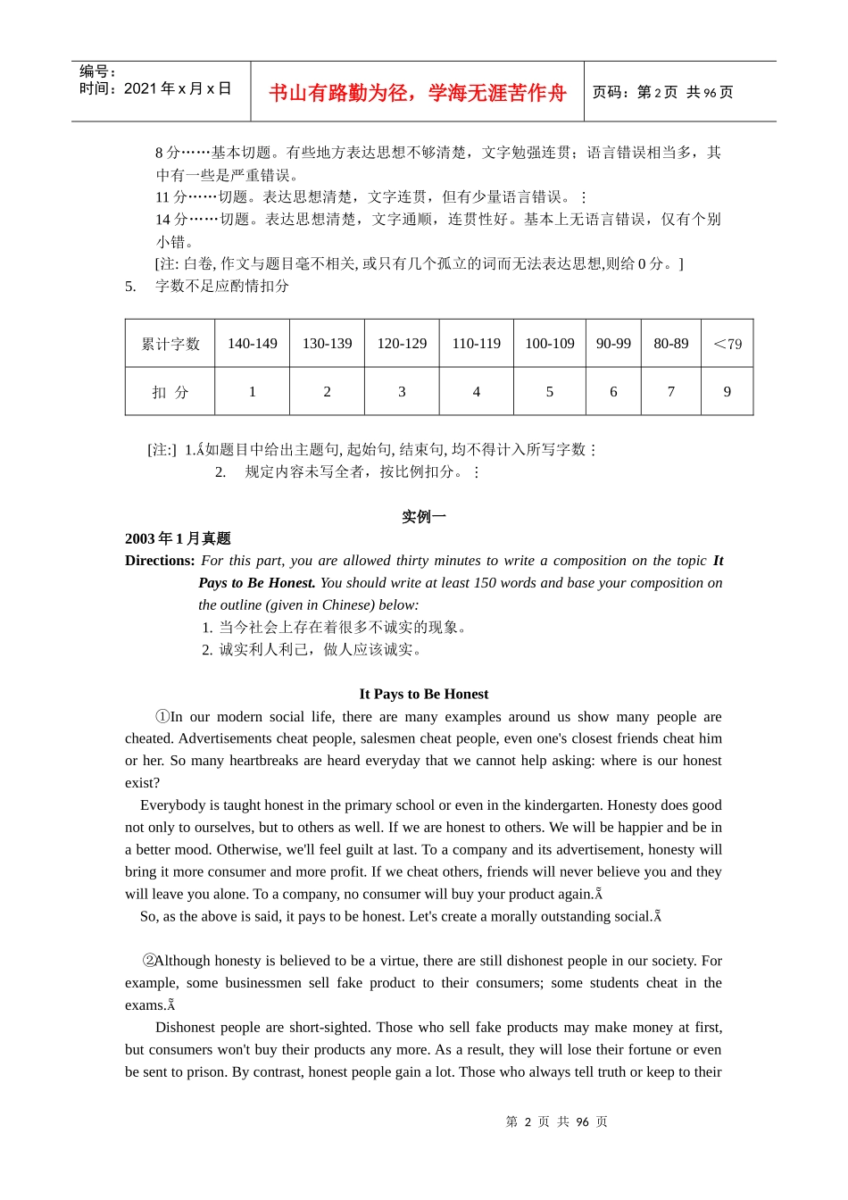 大学英语六级考试短文写作技巧传授_第2页