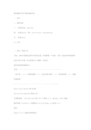 服务器的大用户量的承载方案 + ngxin 虚拟目录