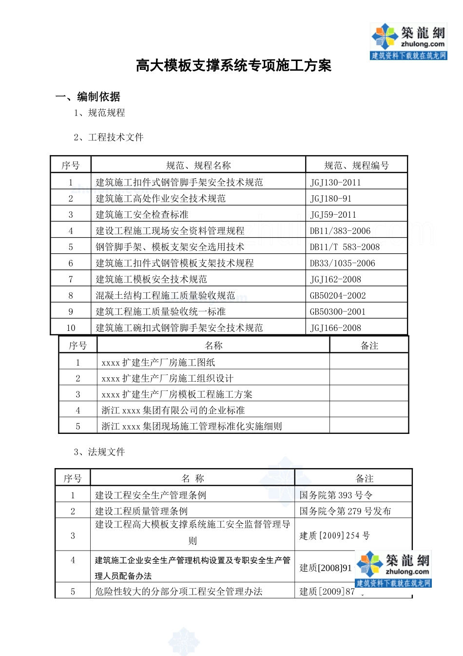 高大模板支撑系统专项施工方案_第3页