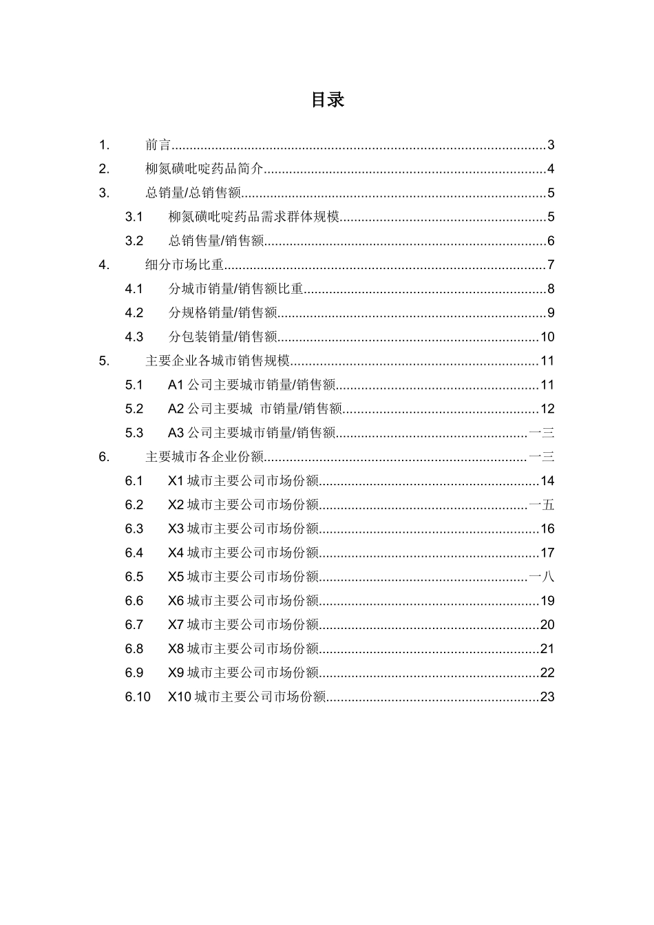 柳氮磺吡啶药品销售数据市场调研报告_第2页