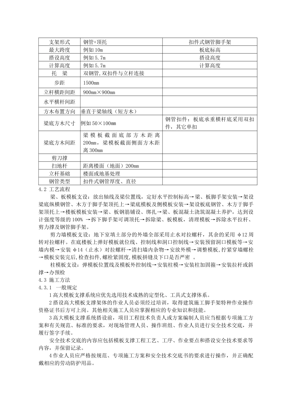 高支模模板支撑系统专项施工方案（30页）_第3页