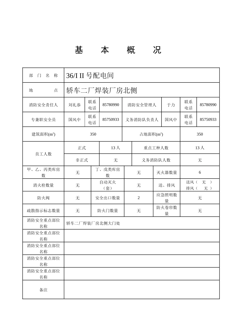 一汽-大众公司部门消防档案(36配电间)_第3页