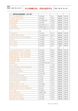 国学培训类音像教材(共87种)