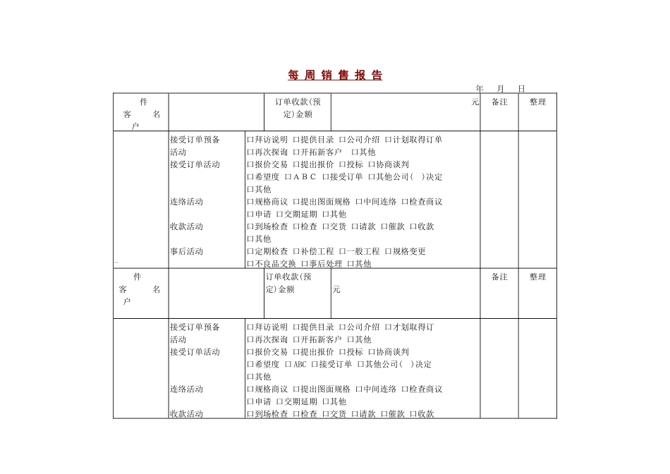 每周销售报告(1)_第1页