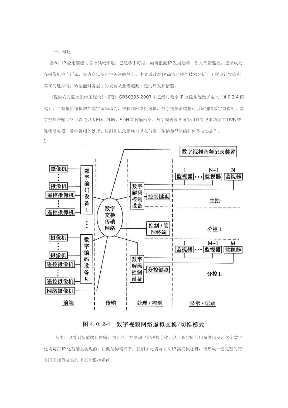 高清IP摄像机市场分析_第1页