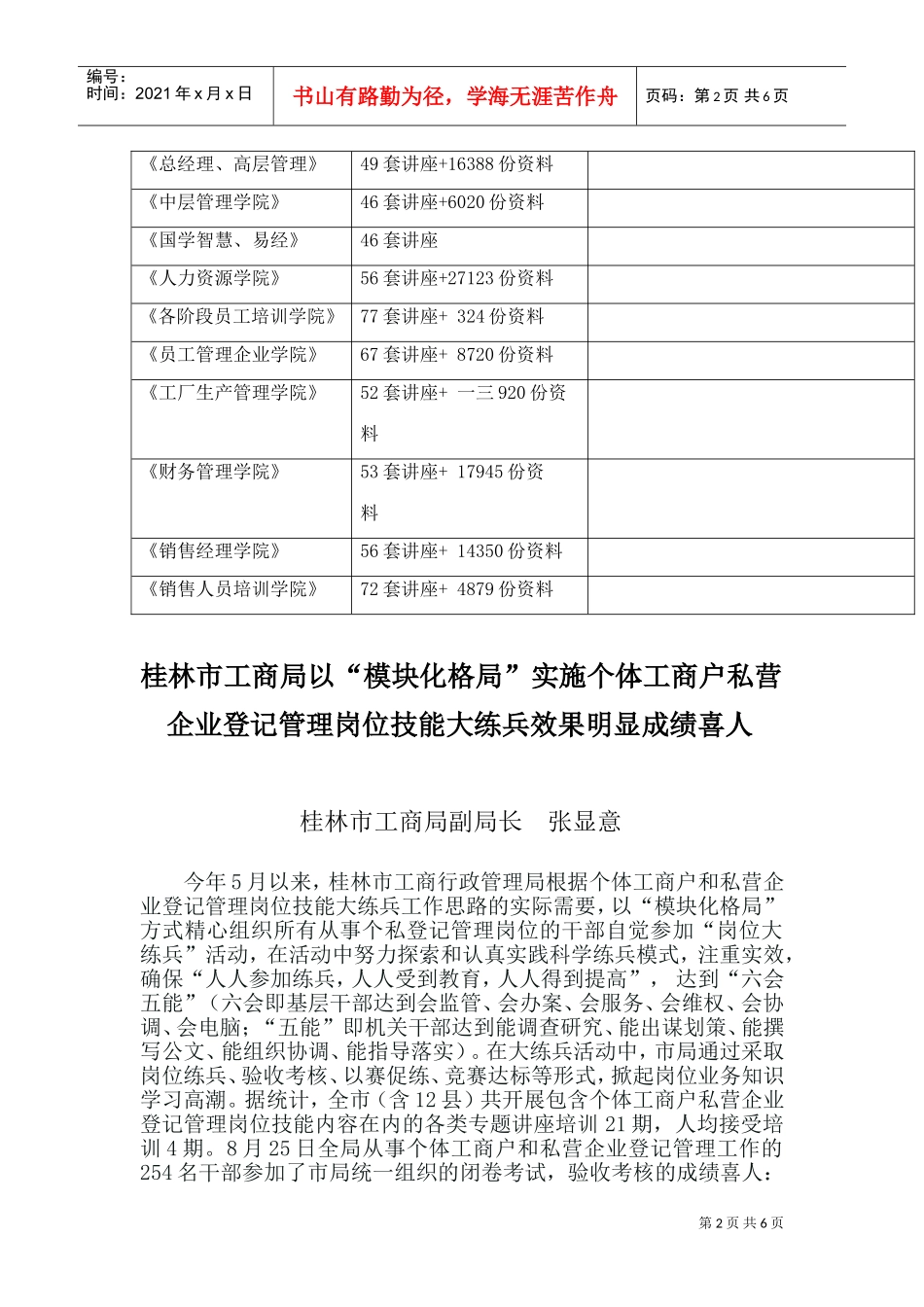 私营企业登记管理岗位技能大练兵效果明显成绩喜人_第2页