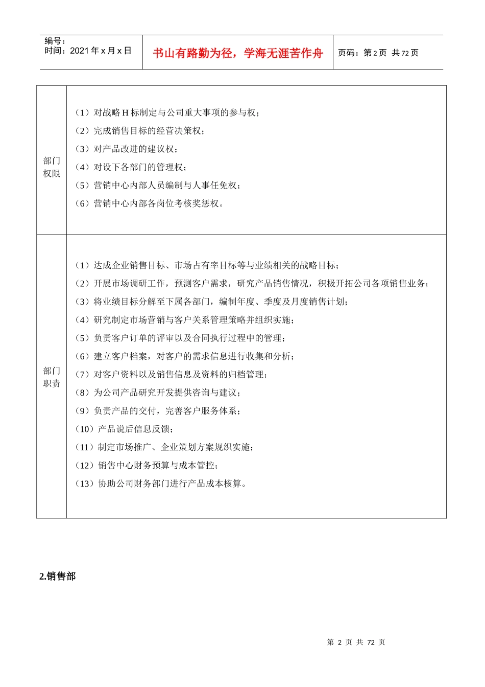 企业组织架构与工作分析_第2页
