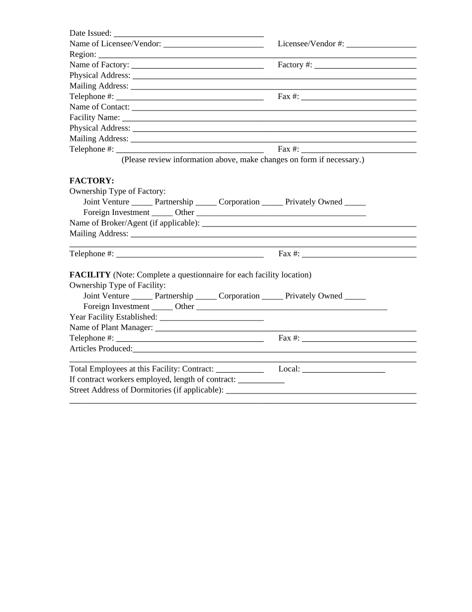 跨国公司的COC审核表_第1页