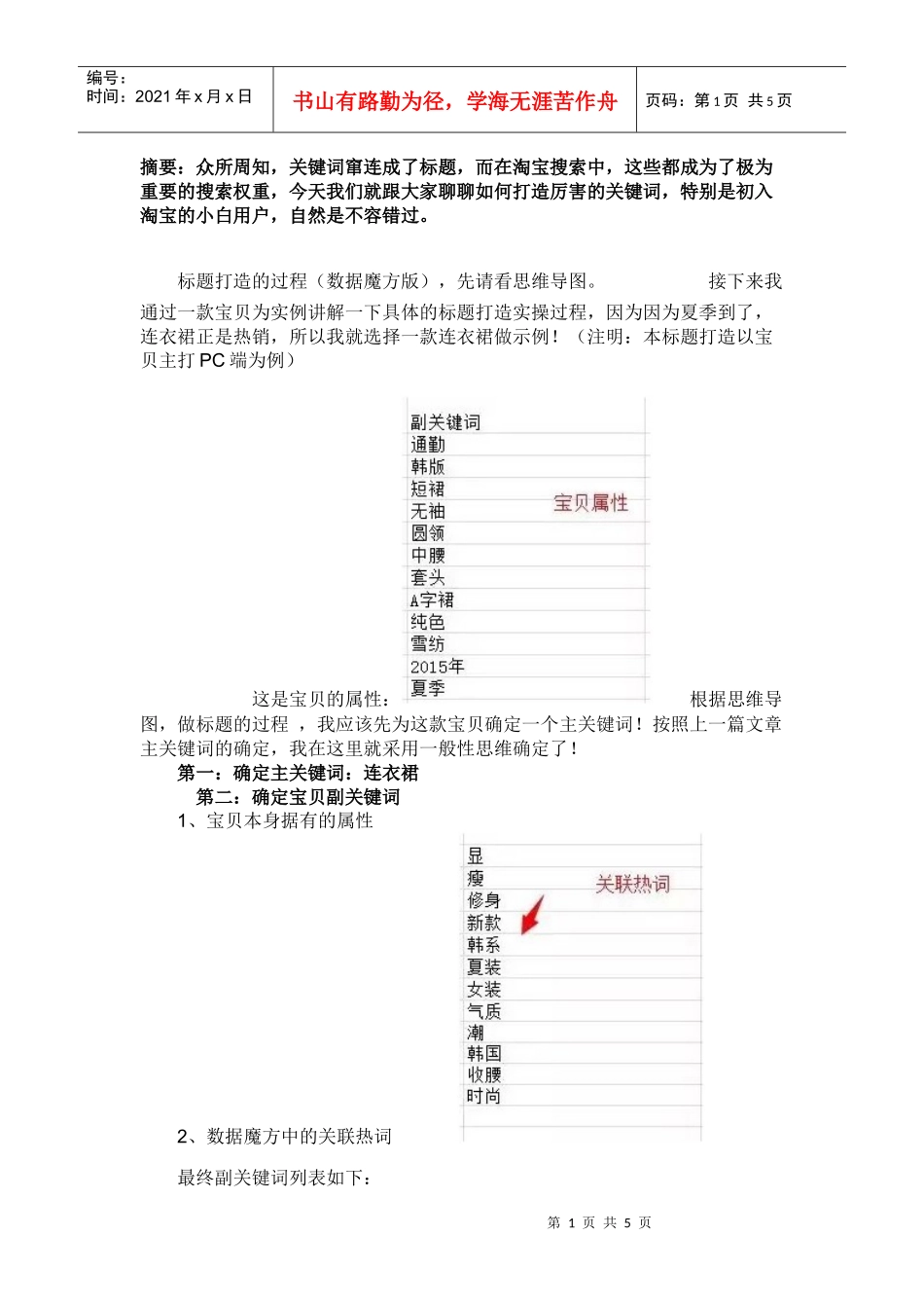 运营技巧超级干货，六步打造100好标题_第1页