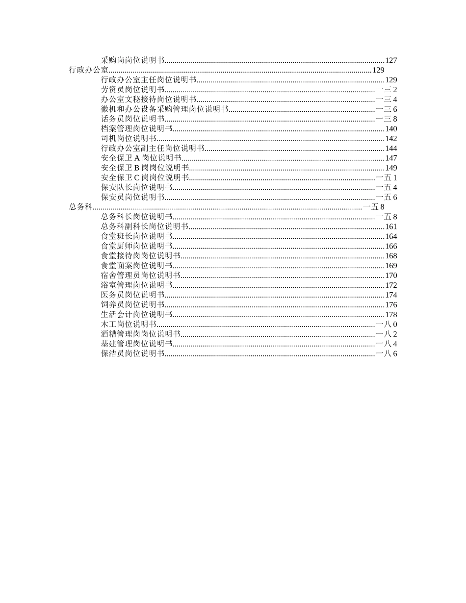 二厂岗位说明书大全_第2页