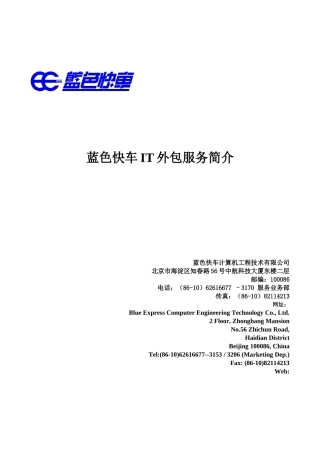 某有限公司IT外包服务简介