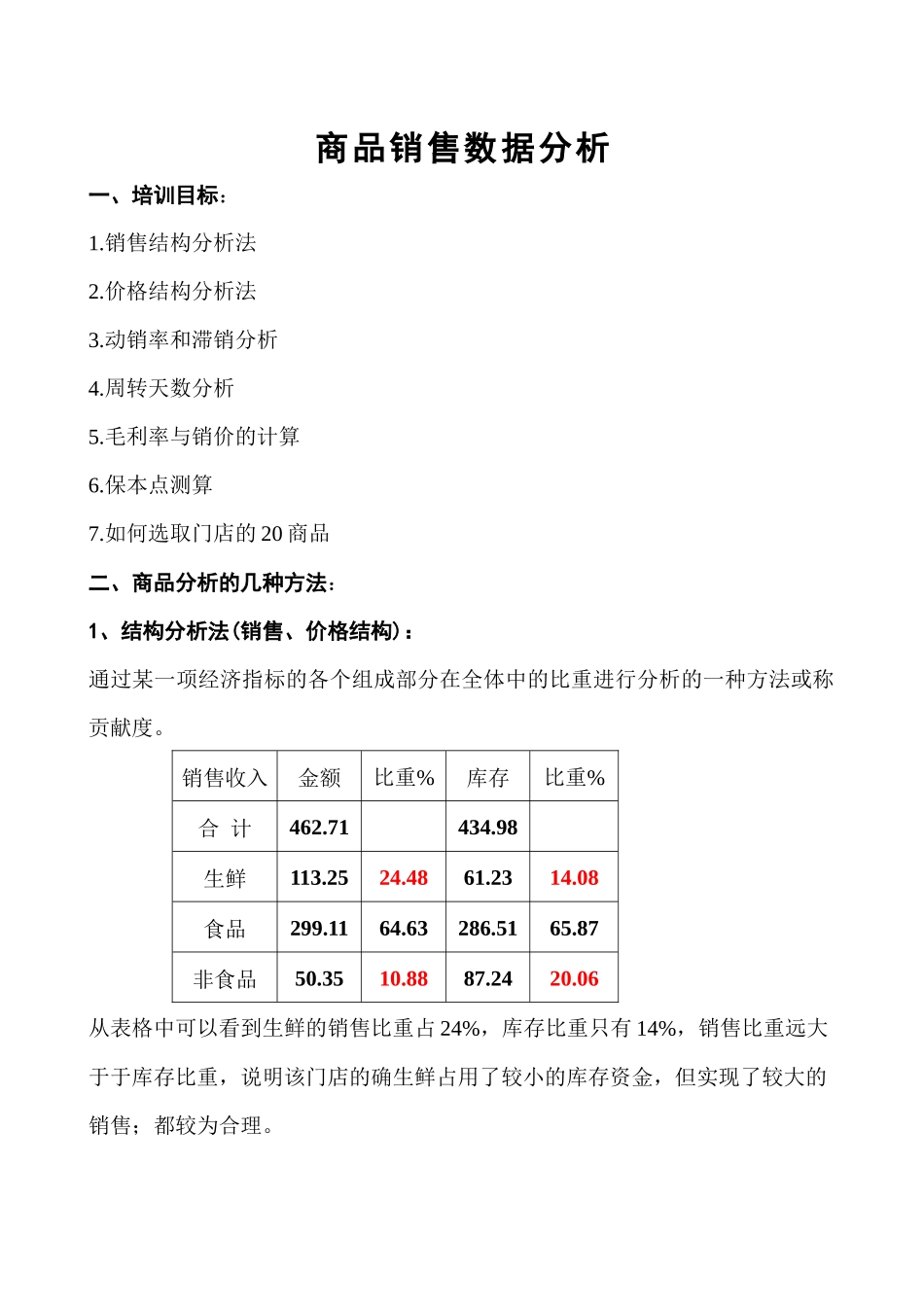 超市店长数据分析教材[1]1_第1页