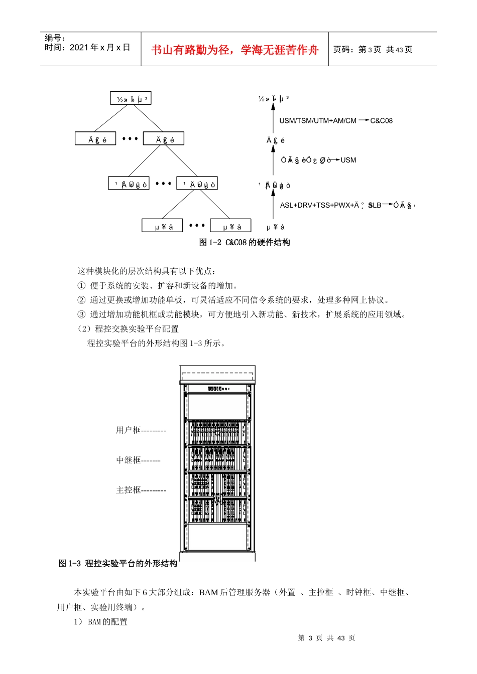 程控交换原理实验指导书_第3页